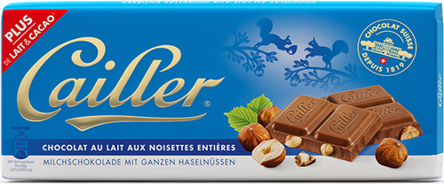 Cailler - Hazelnut Chocolate Noisettes Bar (100 g)