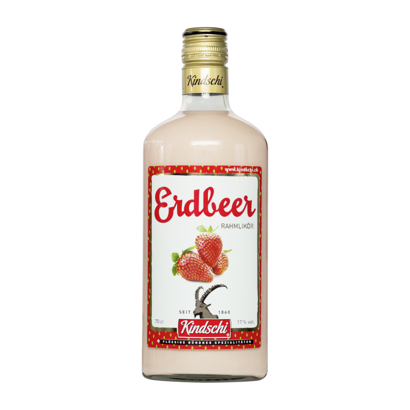 Kindschi - 'Rahm-Erdbeer' Strawberry-Cream Liqueur (70 CL)