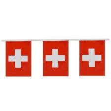 Edelweiss - 'Swiss Flag' String (3 M, 10 Flags)