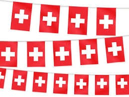 Edelweiss - 'Swiss Flag' String (3 M, 10 Flags)