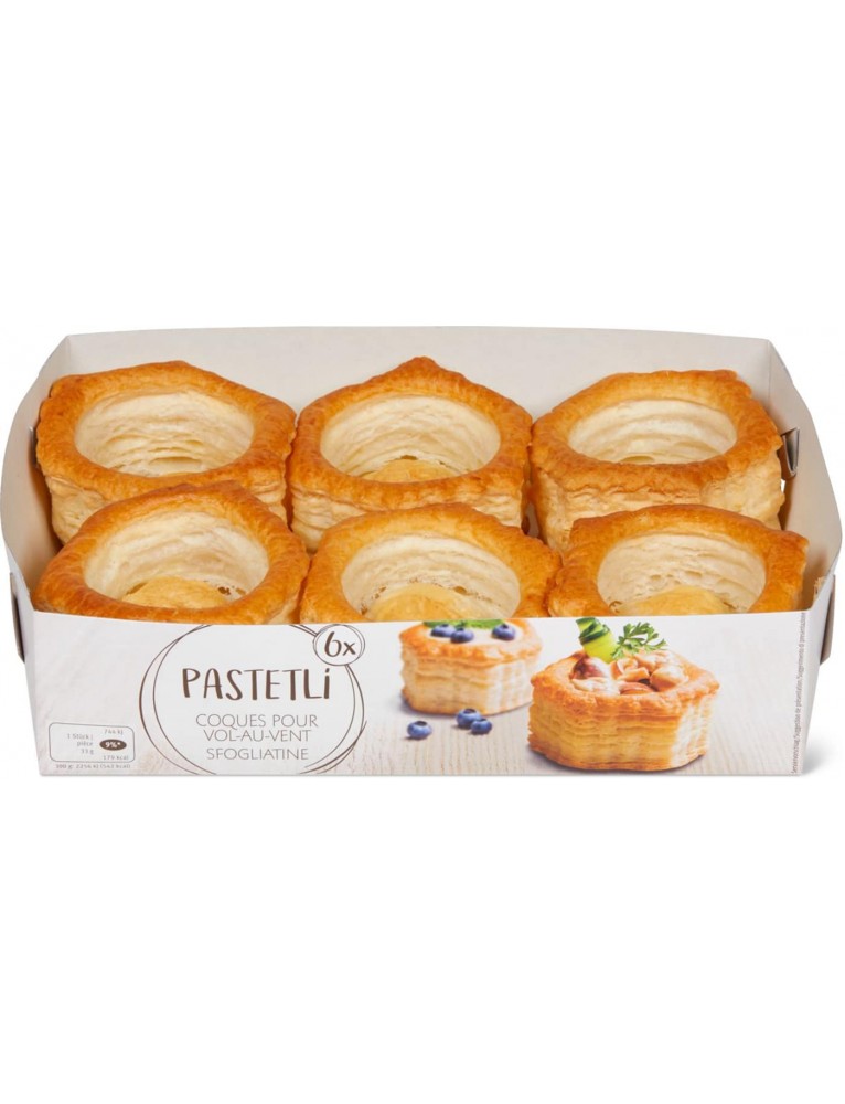Vol-Au-Vent 'Pastetli' Puff Pastry (198 G)