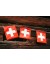 Edelweiss - 'Swiss Flag' String (4 M, 12 Flags)