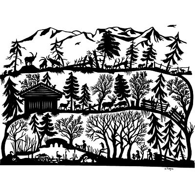 Swiss Coasters 'Heidi' (Set of 6)