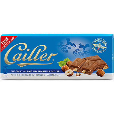 Cailler - Hazelnut Chocolate 'Noisettes' Bar (100 g)
