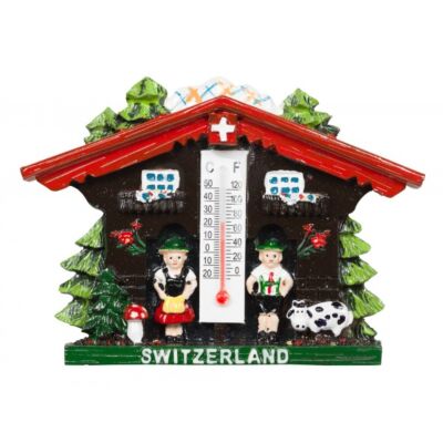 Edelweiss - 'Cuckoo Clock' with Thermometer Magnet