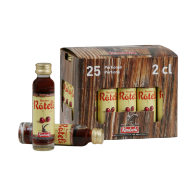 Kindschi - 'Röteli' Liqueur Minis (25 x 2 CL)