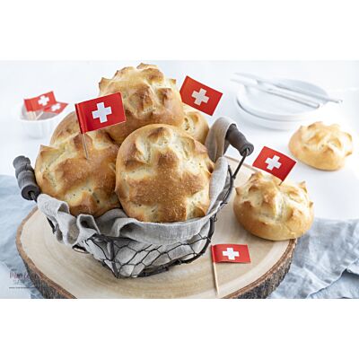 Edelweiss - Toothpick 'Swiss Flag' (10 PCS)